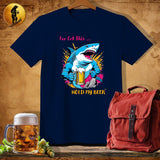 MyDesigns Physical Item Navy / S Climbing Shark T-Shirt