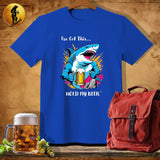 MyDesigns Physical Item Royal / S Climbing Shark T-Shirt