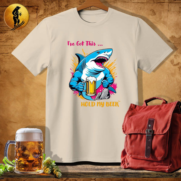 MyDesigns Physical Item Sand / S Climbing Shark T-Shirt