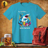 MyDesigns Physical Item Tropical Blue / S Climbing Shark T-Shirt