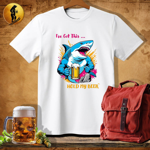 MyDesigns Physical Item White / S Climbing Shark T-Shirt