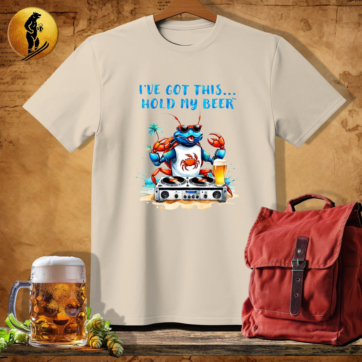 MyDesigns Physical Item Sand / S Crab Rave Music T-Shirt