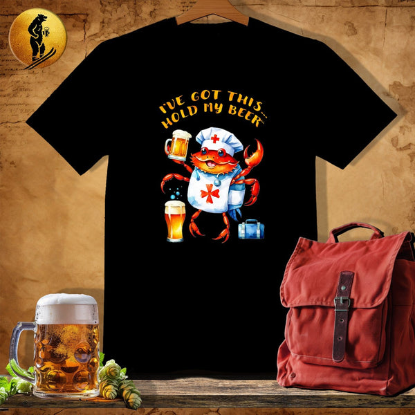 MyDesigns Physical Item Black / S CrabCare Nurse T-Shirt