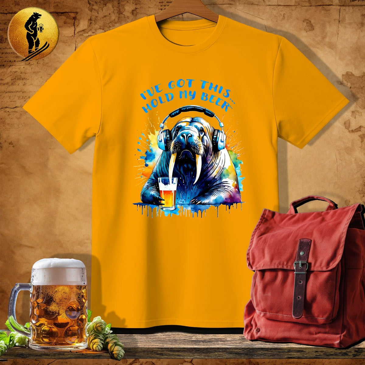MyDesigns Physical Item Gold / S Dispatch Walrus T-Shirt
