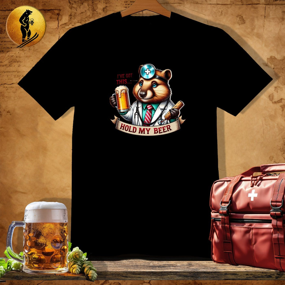 MyDesigns Physical Item Black / S Doctor Ramsey Raccoon T-Shirt