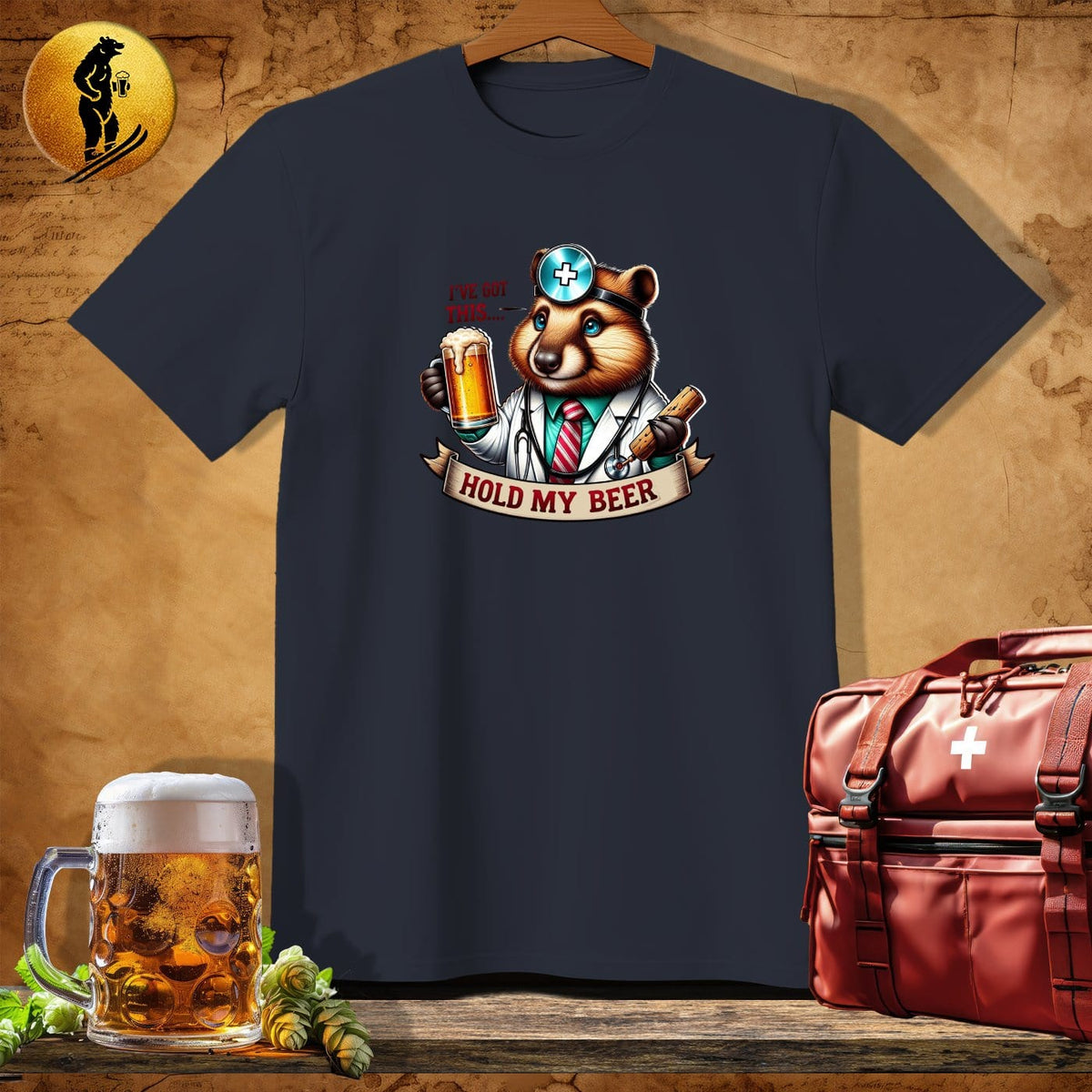MyDesigns Physical Item Dark Heather / S Doctor Ramsey Raccoon T-Shirt