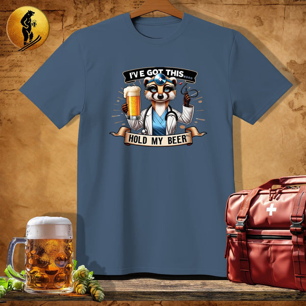 MyDesigns Physical Item Navy Heather / S Doctor Riley Raccoon T-Shirt