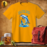 MyDesigns Physical Item Gold / S Dolphin Splash T-Shirt