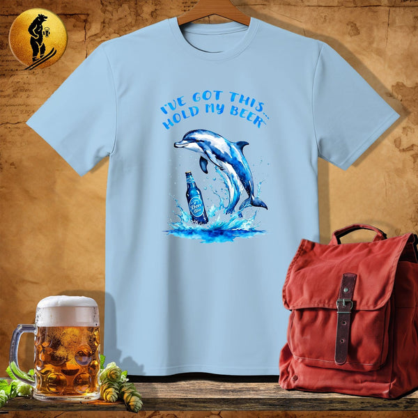 MyDesigns Physical Item Light Blue / S Dolphin Splash T-Shirt