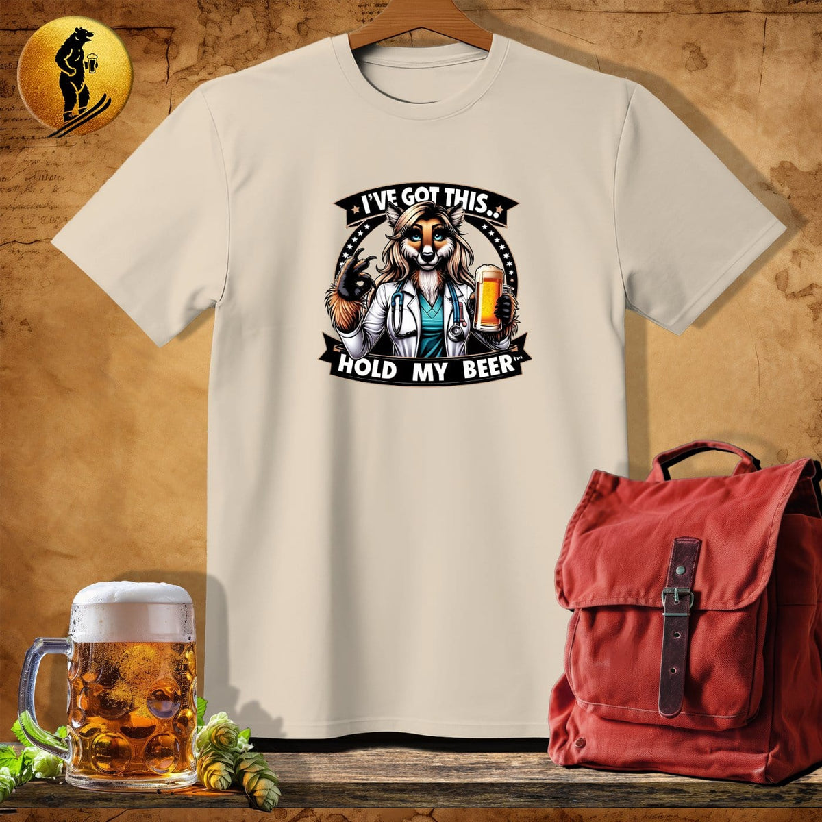 MyDesigns Physical Item Sand / S Dr. Foxy Fiona T-Shirt