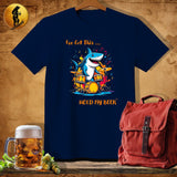 MyDesigns Physical Item Navy / S Drum Shark T-Shirt
