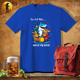 MyDesigns Physical Item Royal / S Drum Shark T-Shirt
