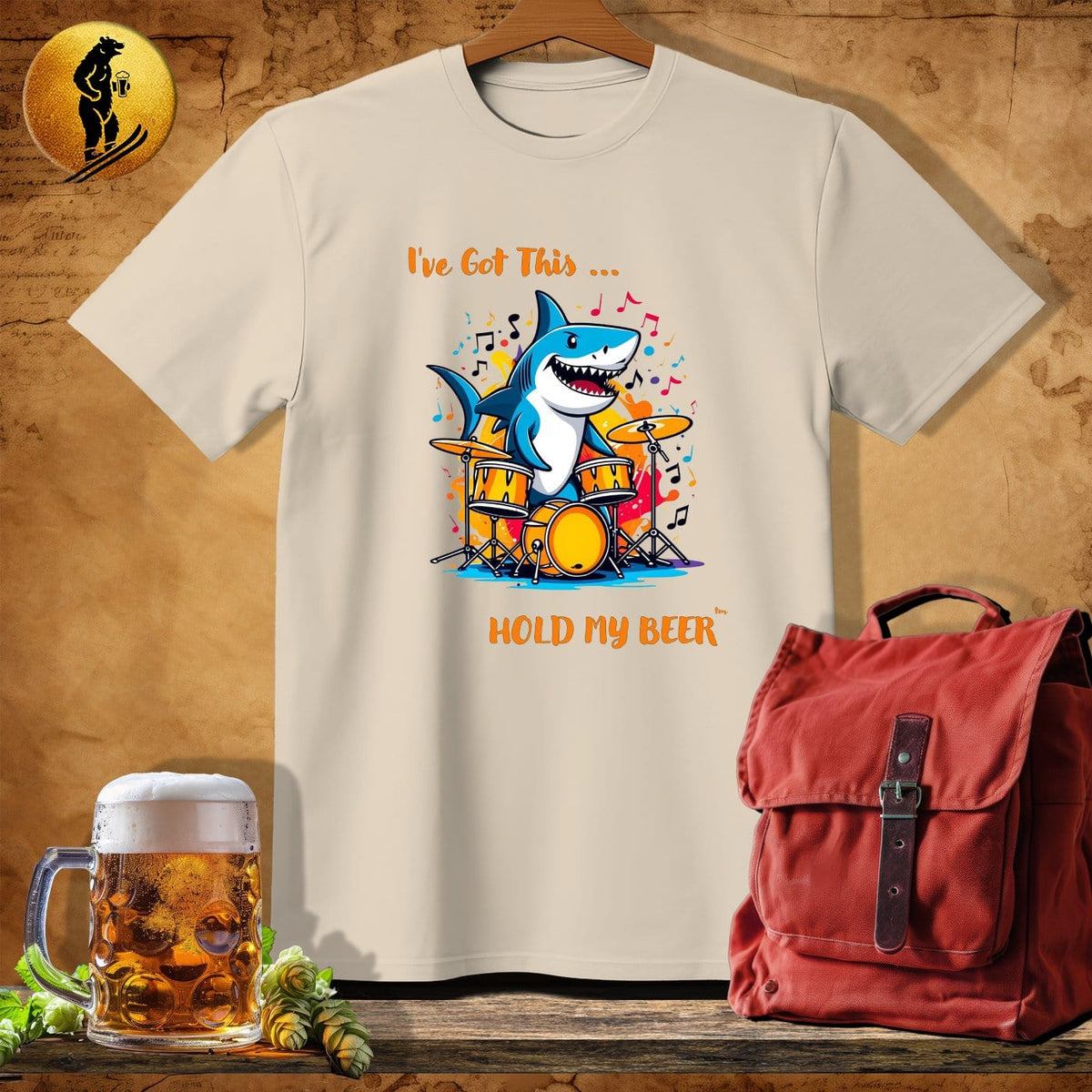 MyDesigns Physical Item Sand / S Drum Shark T-Shirt