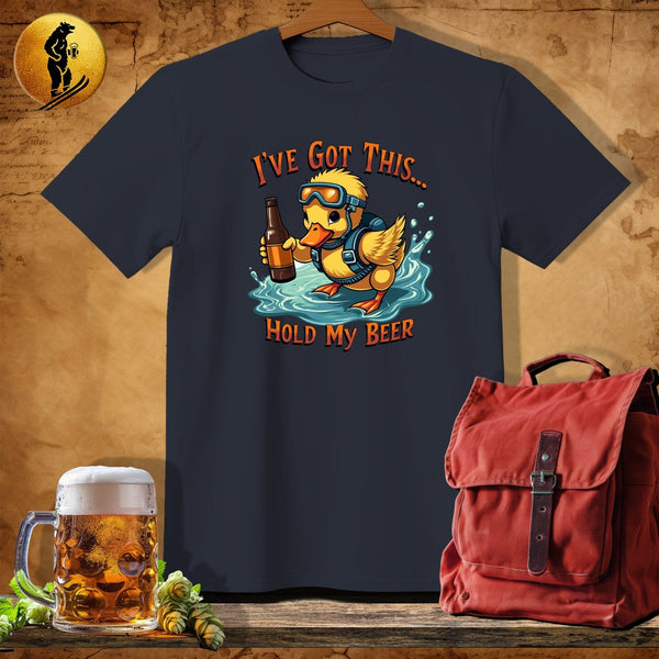 MyDesigns Physical Item Dark Heather / S Duck and Dive T-Shirt