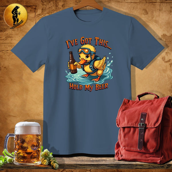 MyDesigns Physical Item Navy Heather / S Duck and Dive T-Shirt
