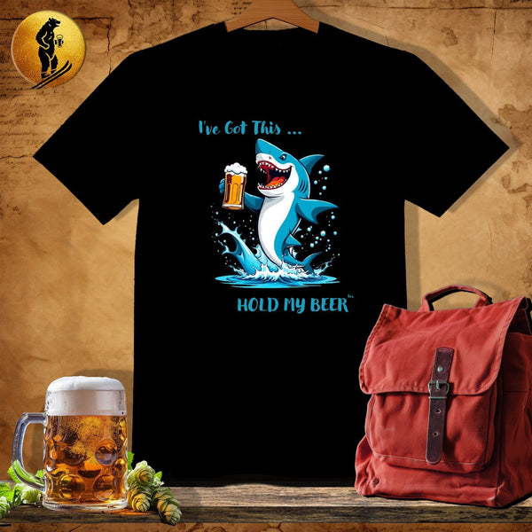 MyDesigns Physical Item Black / S Dunking Shark T-Shirt