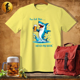 MyDesigns Physical Item Cornsilk / S Dunking Shark T-Shirt