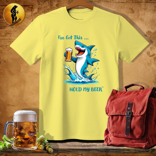MyDesigns Physical Item Cornsilk / S Dunking Shark T-Shirt