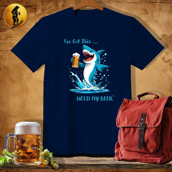 MyDesigns Physical Item Navy / S Dunking Shark T-Shirt