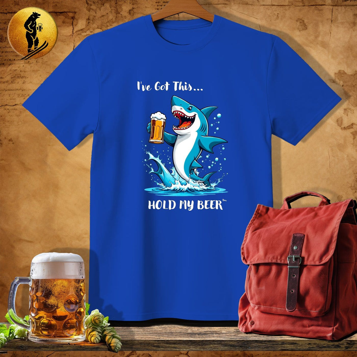 MyDesigns Physical Item Royal / S Dunking Shark T-Shirt