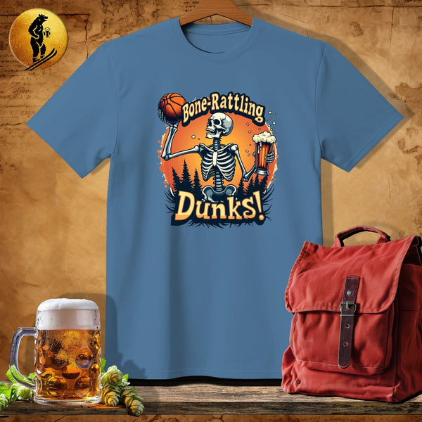 MyDesigns Physical Item Heather Indigo / S Dunks Skeleton T-Shirt