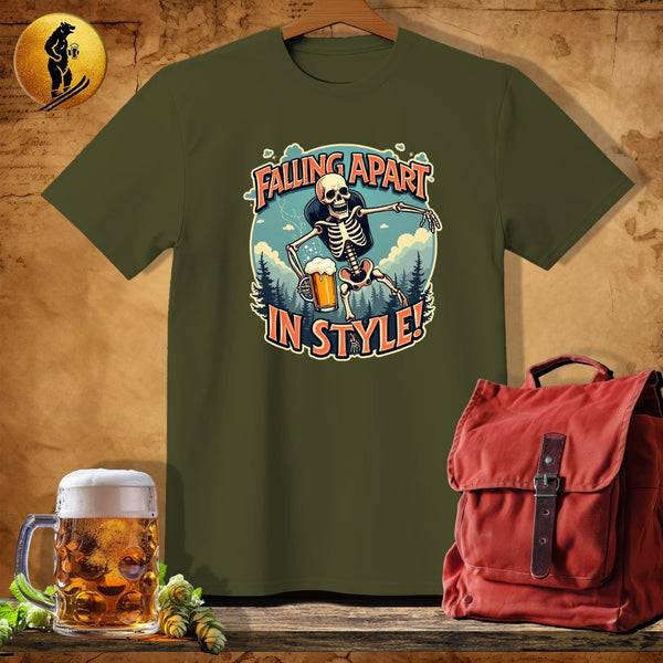 MyDesigns Physical Item Military Green / S Falling Apart T-Shirt