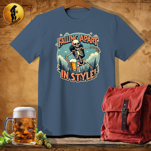 MyDesigns Physical Item Navy Heather / S Falling Apart T-Shirt