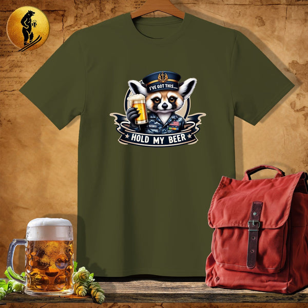MyDesigns Physical Item Military Green / S Fennec Fox Navy T-Shirt