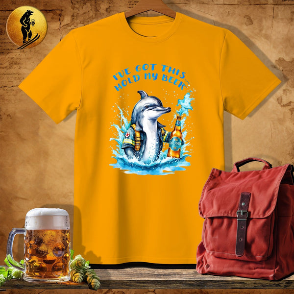 MyDesigns Physical Item Gold / S Fire Captain Dolphin T-Shirt