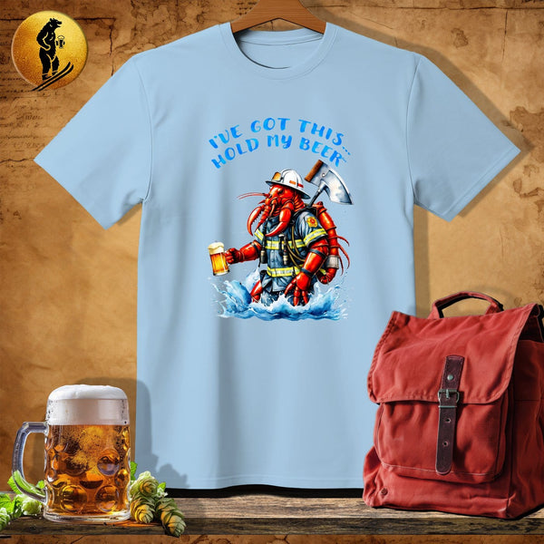 MyDesigns Physical Item Light Blue / S Firefighter Lobster T-Shirt