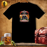 MyDesigns Physical Item Black / S Firefighting Blue Badger T-Shirt