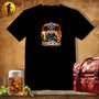 MyDesigns Physical Item Black / S Firefighting Blue Badger T-Shirt