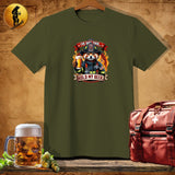MyDesigns Physical Item Military Green / S Firefighting Blue Badger T-Shirt