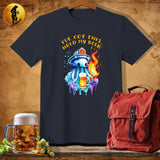 MyDesigns Physical Item Dark Heather / S Firefighting Jellyfish T-Shirt