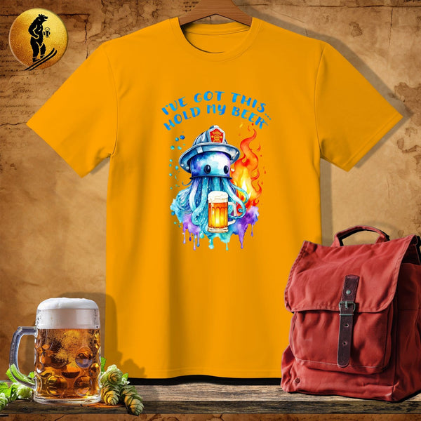 MyDesigns Physical Item Gold / S Firefighting Jellyfish T-Shirt