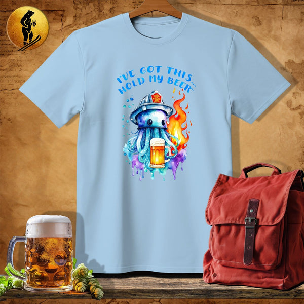 MyDesigns Physical Item Light Blue / S Firefighting Jellyfish T-Shirt
