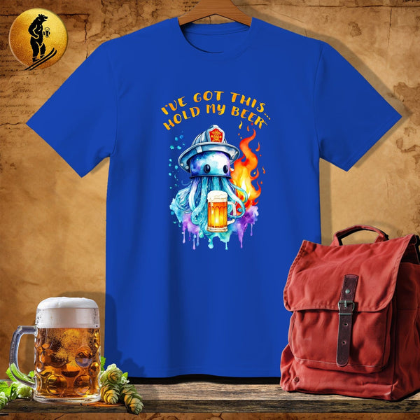 MyDesigns Physical Item Royal / S Firefighting Jellyfish T-Shirt