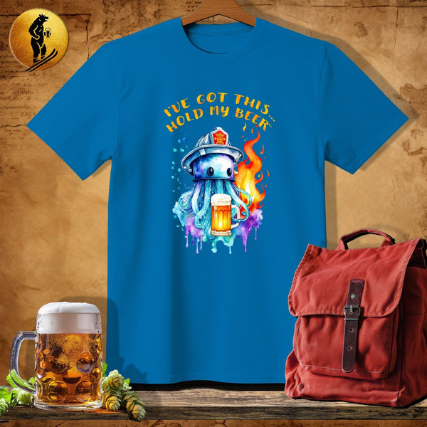 MyDesigns Physical Item Sapphire / S Firefighting Jellyfish T-Shirt