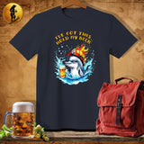 MyDesigns Physical Item Dark Heather / S Firehead Dolphin T-Shirt