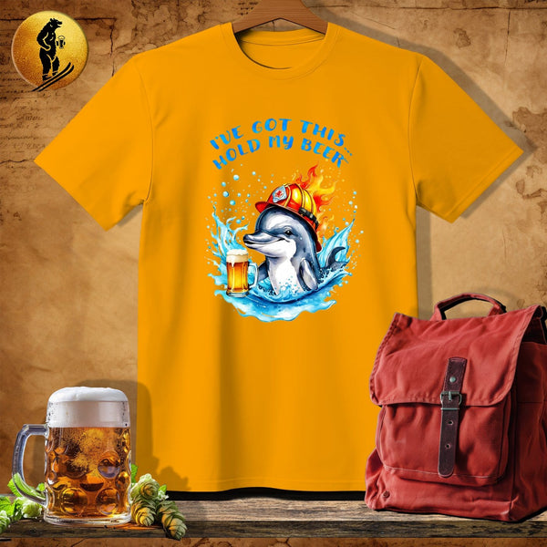 MyDesigns Physical Item Gold / S Firehead Dolphin T-Shirt
