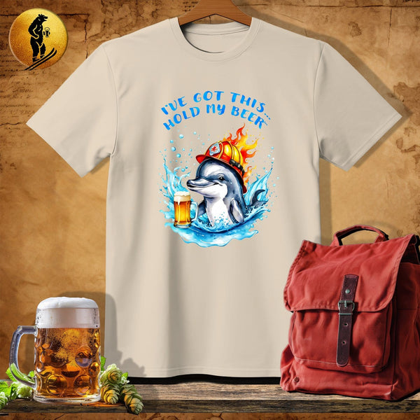 MyDesigns Physical Item Sand / S Firehead Dolphin T-Shirt