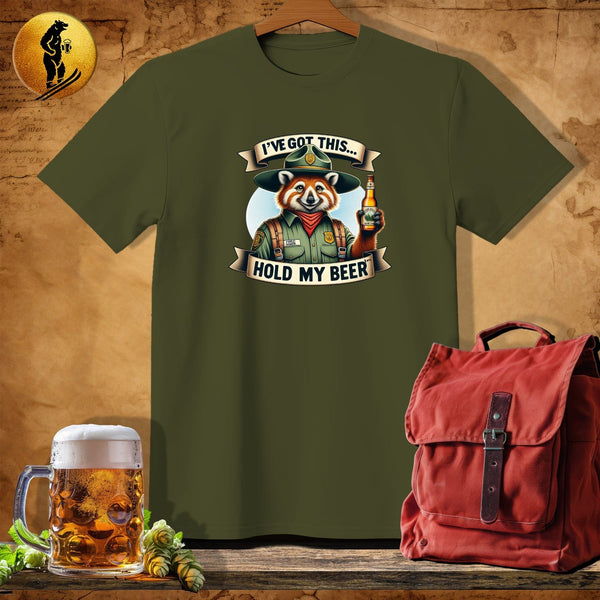 MyDesigns Physical Item Military Green / S Forest Ranger Bear T-Shirt