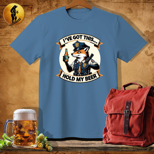 MyDesigns Physical Item Heather Indigo / S Fox Police T-Shirt