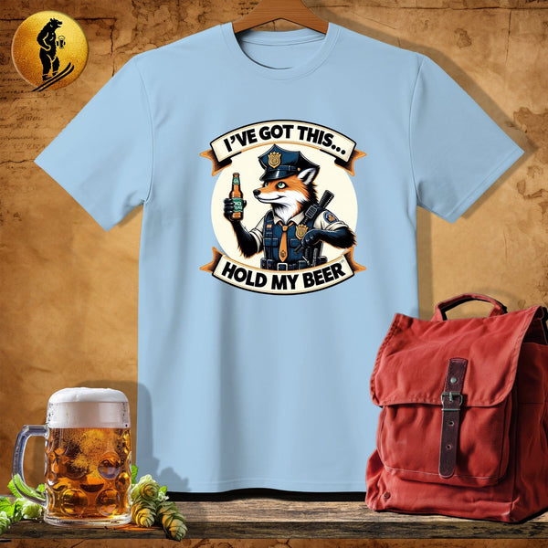 MyDesigns Physical Item Light Blue / S Fox Police T-Shirt