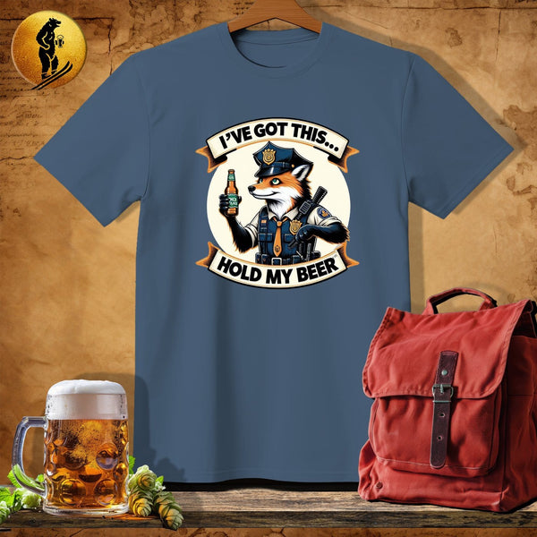 MyDesigns Physical Item Navy Heather / S Fox Police T-Shirt