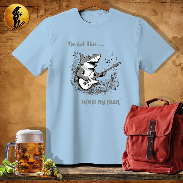 MyDesigns Physical Item Light Blue / S Funky Shark T-Shirt