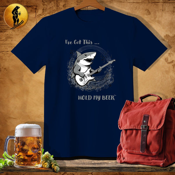 MyDesigns Physical Item Navy / S Funky Shark T-Shirt