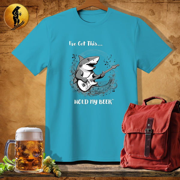 MyDesigns Physical Item Tropical Blue / S Funky Shark T-Shirt