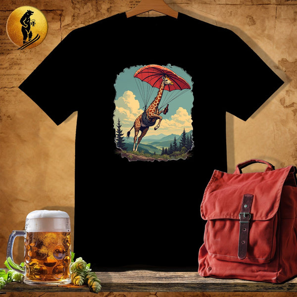 MyDesigns Physical Item Black / S Giraffe Drop T-Shirt