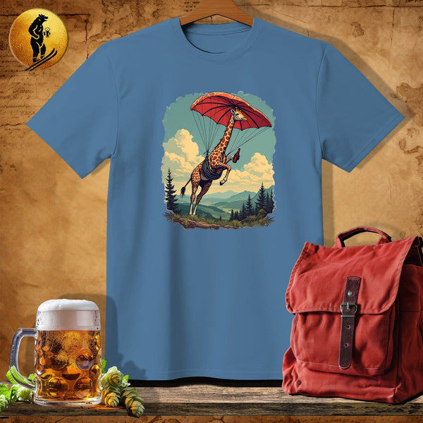 MyDesigns Physical Item Heather Indigo / S Giraffe Drop T-Shirt